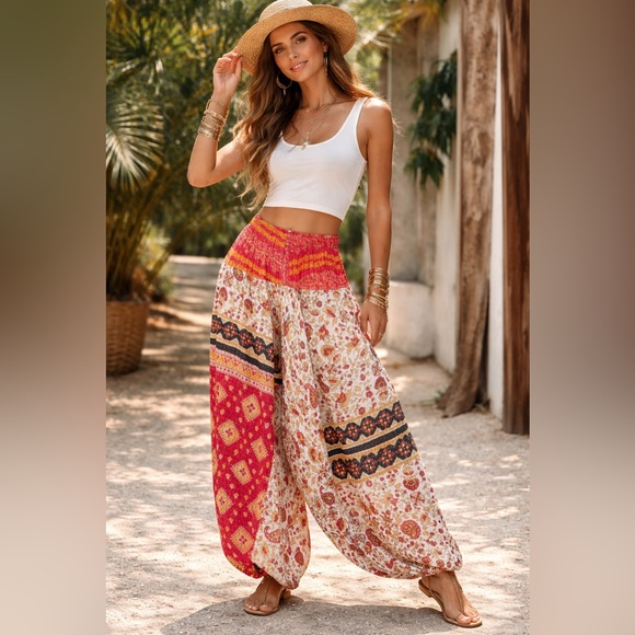 Pants - OOAK Kantha Harem Pants